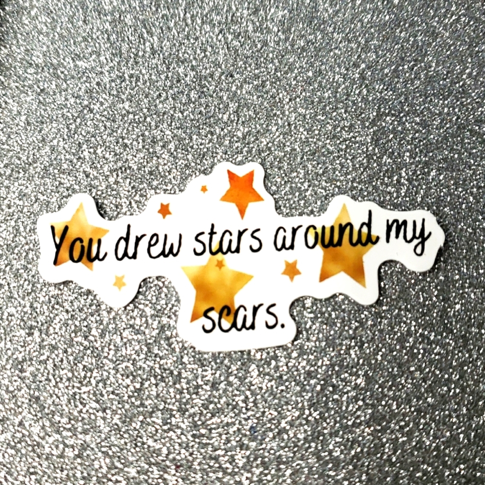10/$10 Taylor Swift FOLKLORE Waterproof Sticker CARDIGAN Stars